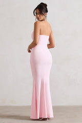Ceremony | Pink Bandeau Maxi Dress