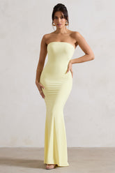 Ceremony | Lemon Bandeau Maxi Dress