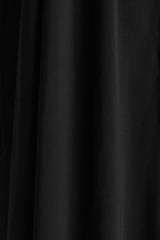 Unpredictable | Black High-Neck Maxi Dress With Back Cape Detail