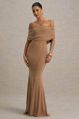 Bowden | Mocha Bardot Maxi Dress