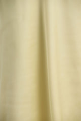 Valerie | Lemon Satin Asymmetric-Neck Maxi Dress With Bow Detail