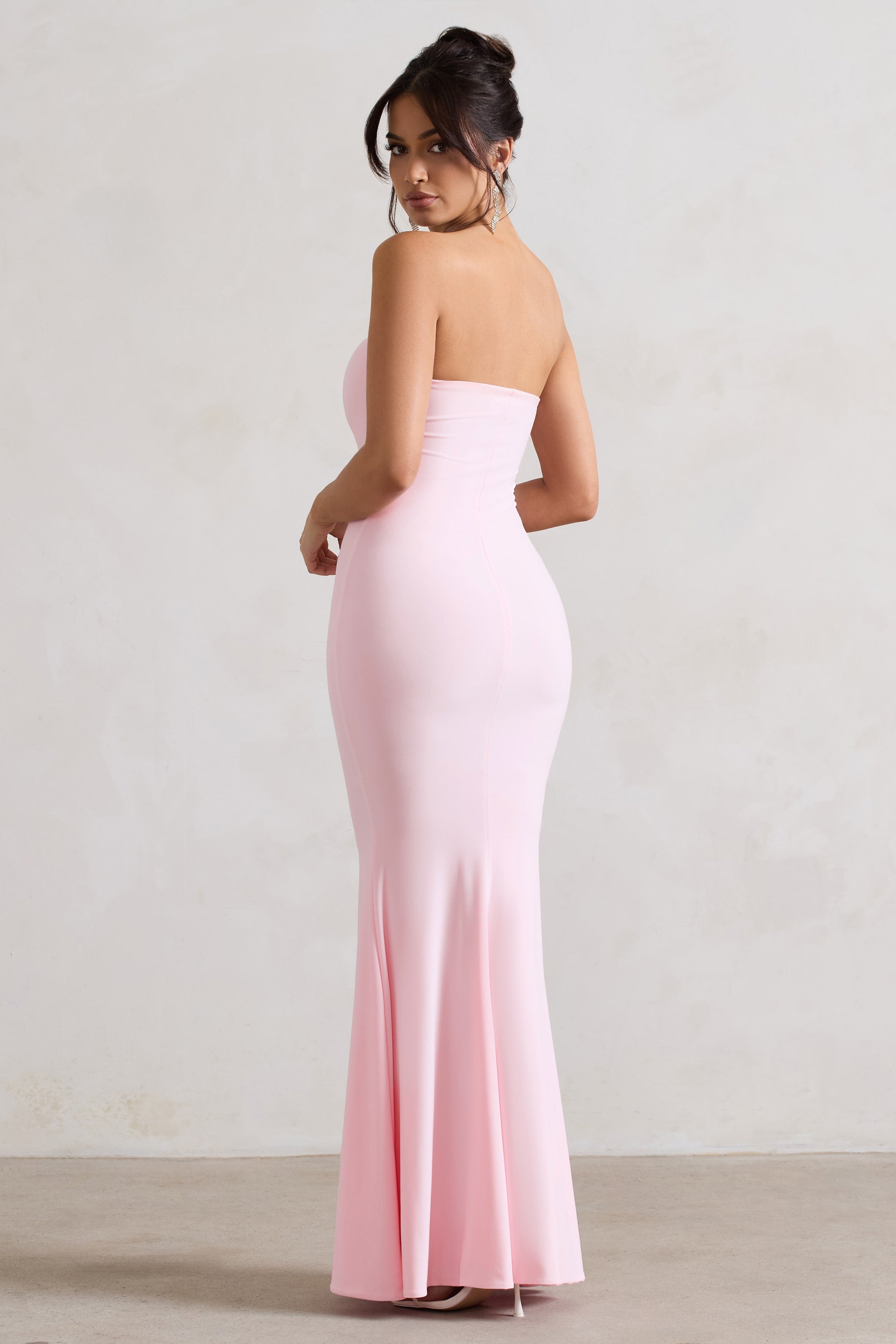 Ceremony | Pink Bandeau Maxi Dress