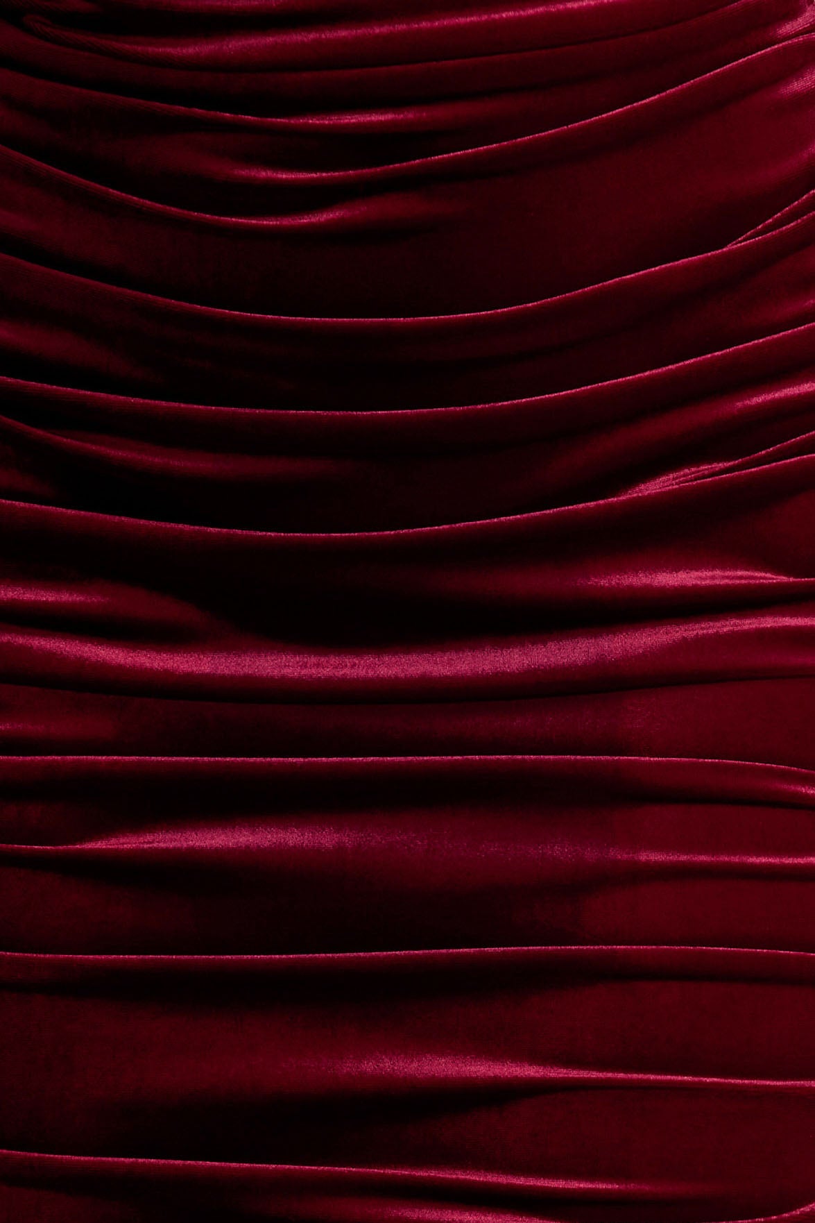 Apolline | Berry Velvet Off The Shoulder Ruched Fishtail Maxi Dress